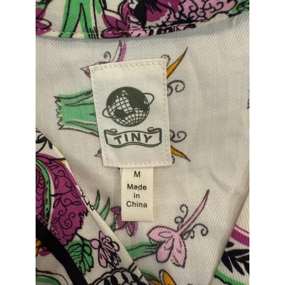 Tiny by Anthropologie Blouse Top Womens Medium Multicolor Floral Patchwork Boho - Picture 4 of 10